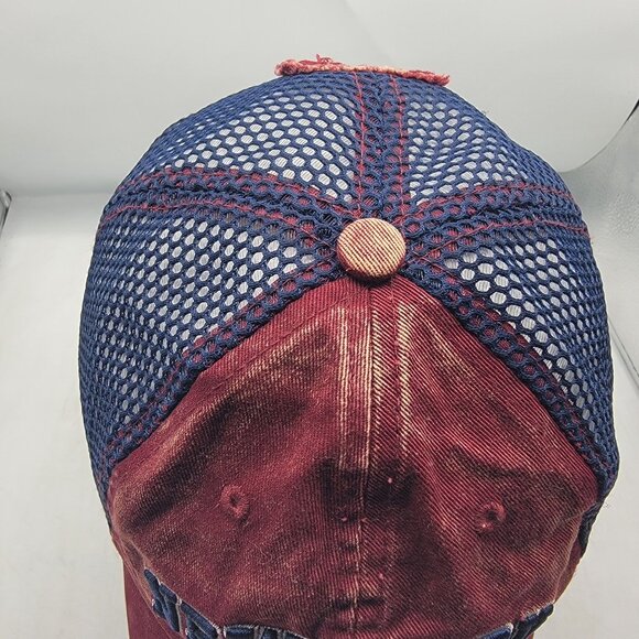 Robin Ruth New York Original Red Blue Trucker Hat Cap Casual Outdoors Adjustable - Picture 5 of 9